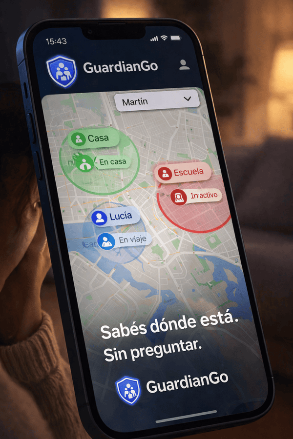 GuardianGo mapa familiar